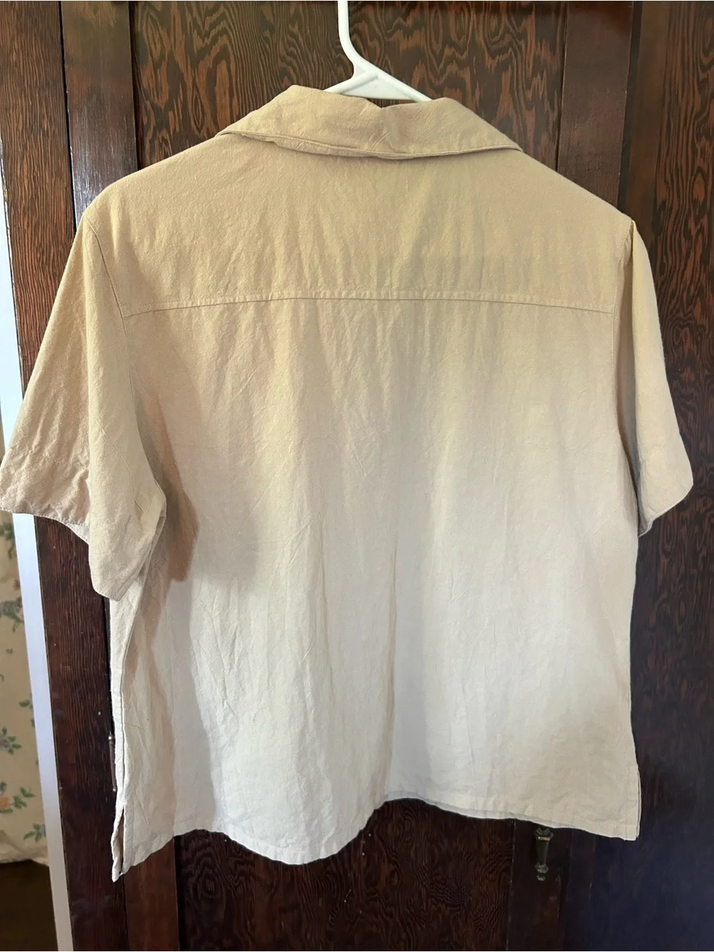 Vintage Women's Butterfly Embroidered Button-Up Top